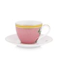 La Majorelle Pink Espresso Cup & Saucer