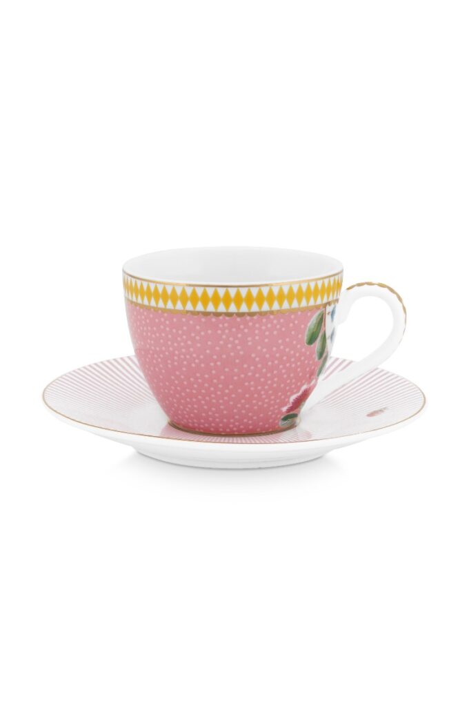 La Majorelle Pink Espresso Cup & Saucer