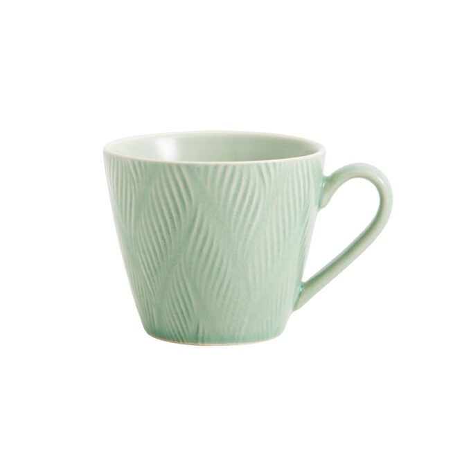 Nordal Green Leaf Cup With Handle