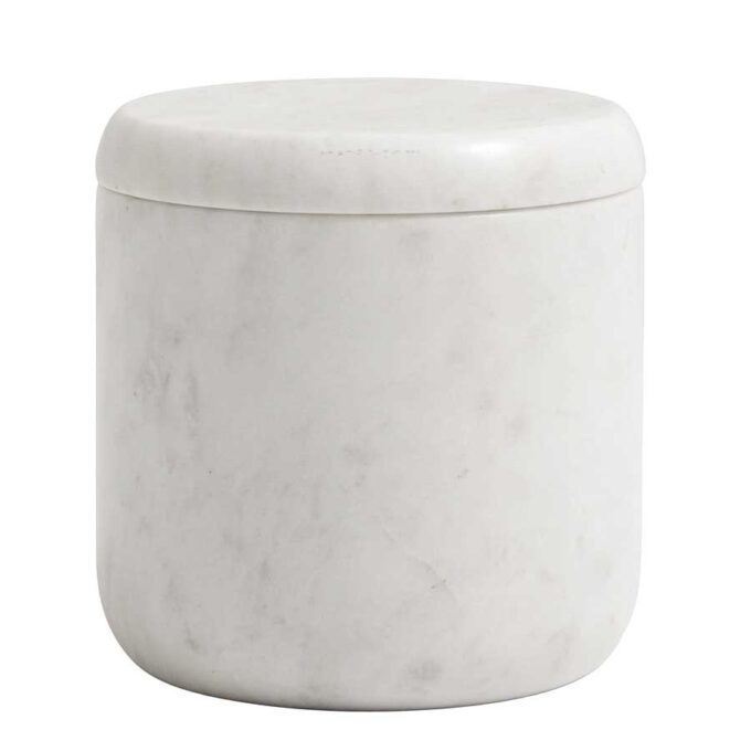 White Marble Jar With Lid