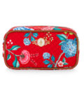 Small Red Good Morning Square Cosmetic Bag