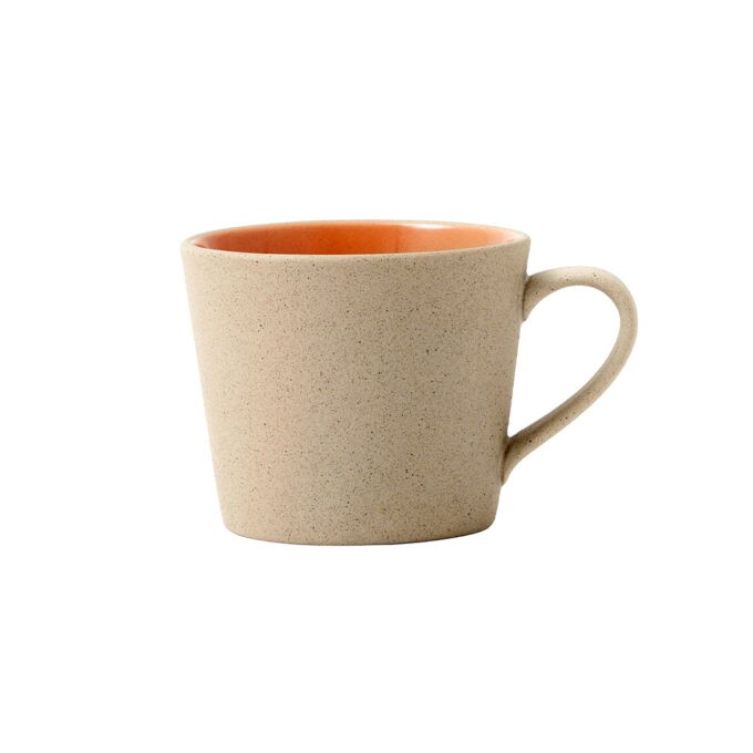 Beige/Peach Stoneware Mug