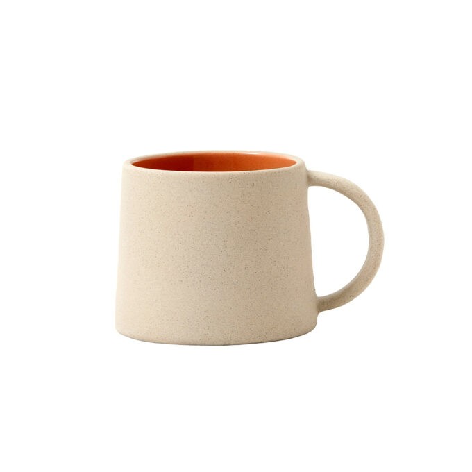 Beige/Peach Stoneware Mug