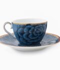 Pip Studio Espresso Cup & Saucer Spring to Life Blue