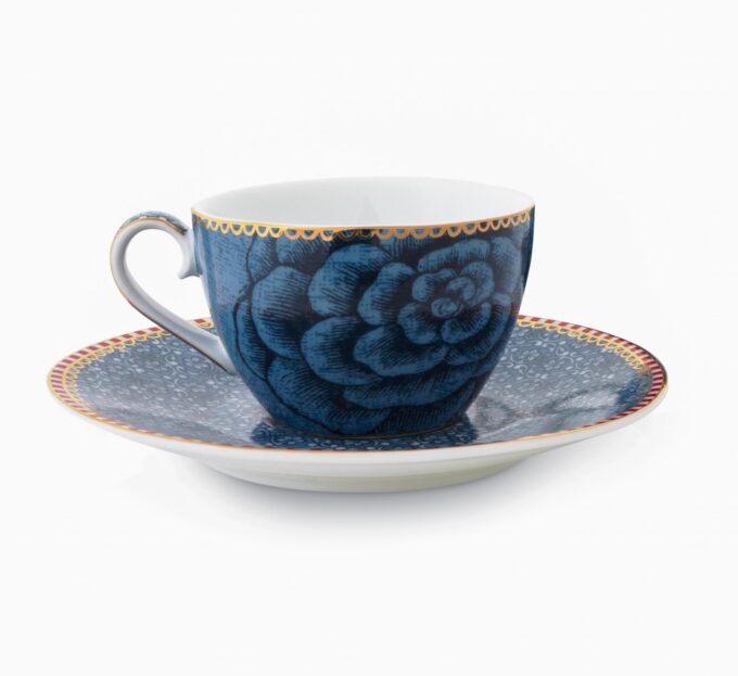 Pip Studio Espresso Cup & Saucer Spring to Life Blue