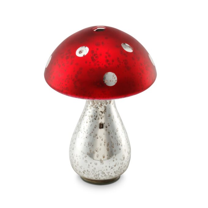 24cm Glass Mushroom