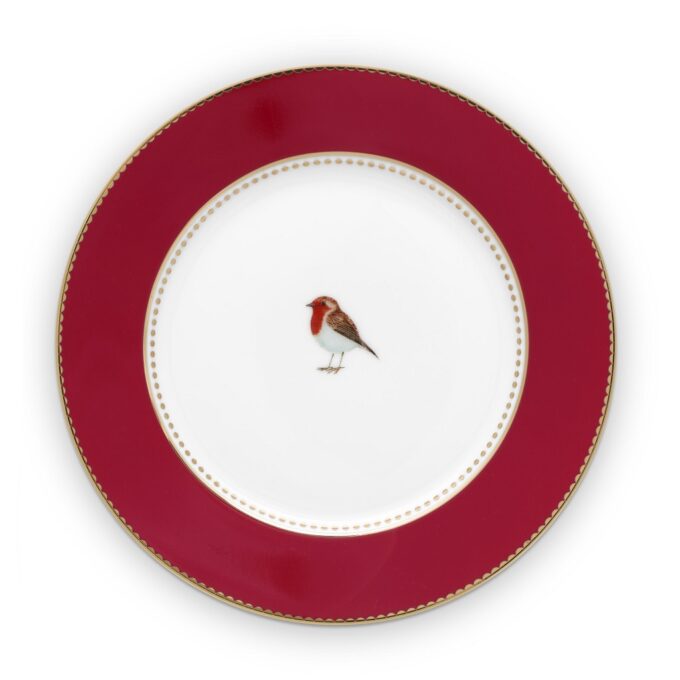 Love Birds Red 17cm Plate