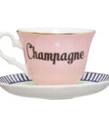 Yvonne Ellen Champagne Teacup and Saucer