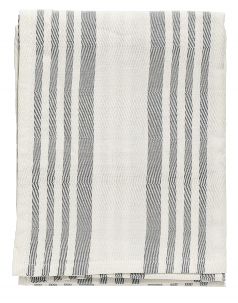 Nordal Table Cloth Off White/Grey Stripes