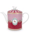 Love Birds Medallion Red-Pink 1.3ltr Teapot