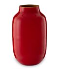 Pip Studio Red 30cm Oval Metal Vase